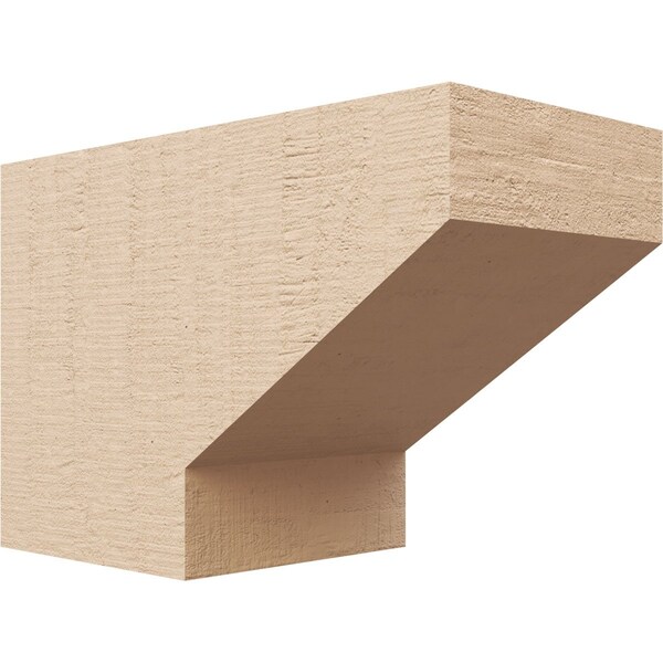 Ekena Millwork 6in. W x 8in. H x 12in. L Clemmons Woodgrain TimberThane Rafter Tail, Primed Tan RFTUR06X08X12CLERCPR - main